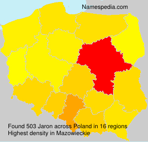 Surname Jaron in Poland