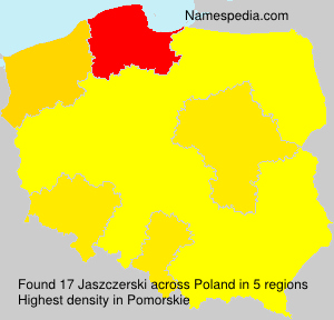 Surname Jaszczerski in Poland