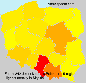 Surname Jelonek in Poland