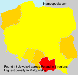 Surname Jewulski in Poland