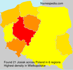 Surname Josiak in Poland