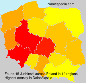 Surname Judzinski in Poland