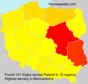 Surname Kajka in Poland