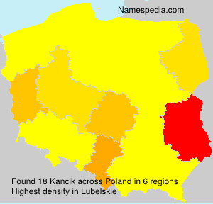 Surname Kancik in Poland