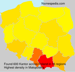 Surname Kantor in Poland
