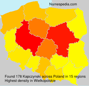 Surname Kapczynski in Poland