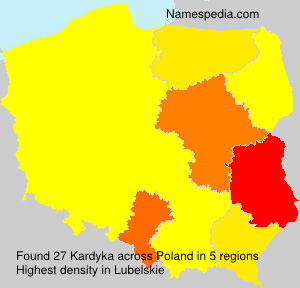 Surname Kardyka in Poland