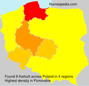 Surname Karkutt in Poland