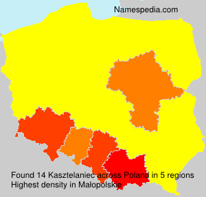 Surname Kasztelaniec in Poland