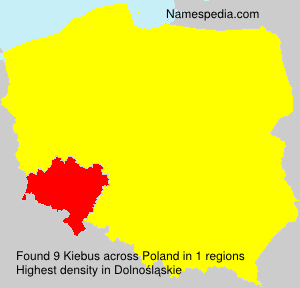 Surname Kiebus in Poland