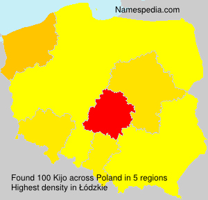 Surname Kijo in Poland