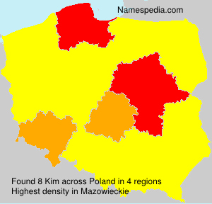 Surname Kim in Poland