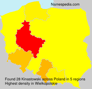 Surname Kinastowski in Poland