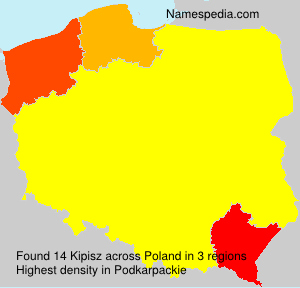 Surname Kipisz in Poland