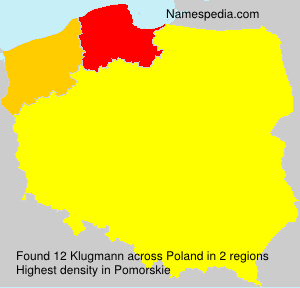 Surname Klugmann in Poland