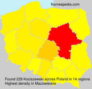 Surname Kociszewski in Poland