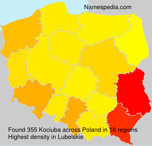 Surname Kociuba in Poland