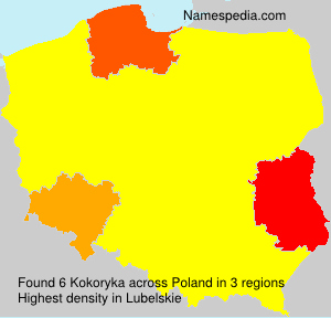 Surname Kokoryka in Poland