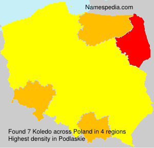 Surname Koledo in Poland