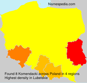 Surname Komendacki in Poland