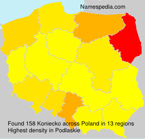Surname Koniecko in Poland