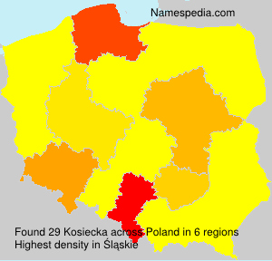 Surname Kosiecka in Poland