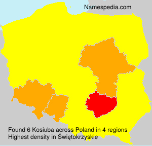Surname Kosiuba in Poland