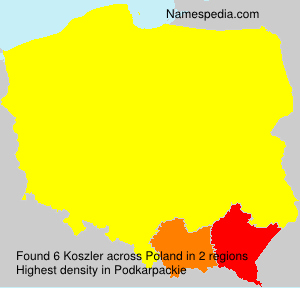 Surname Koszler in Poland
