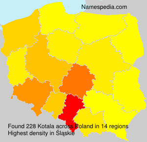 Surname Kotala in Poland