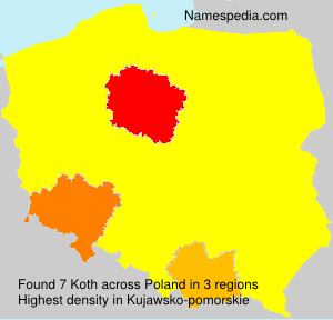 Surname Koth in Poland