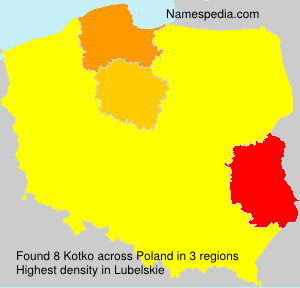 Surname Kotko in Poland