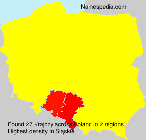 Surname Krajczy in Poland