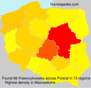 Surname Krawczykowska in Poland