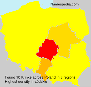 Surname Krinke in Poland