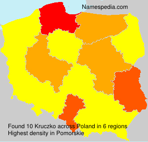 Surname Kruczko in Poland