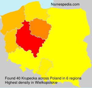 Surname Krupecka in Poland