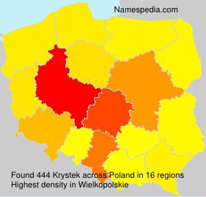 Surname Krystek in Poland