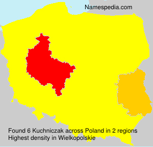 Surname Kuchniczak in Poland