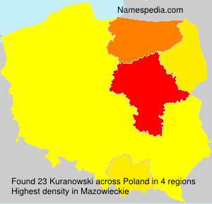 Surname Kuranowski in Poland