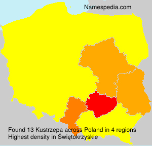 Surname Kustrzepa in Poland