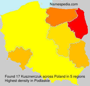 Surname Kusznerczuk in Poland