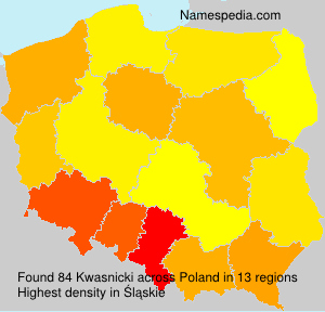 Surname Kwasnicki in Poland