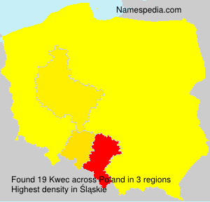 Surname Kwec in Poland