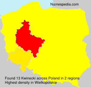 Surname Kwinecki in Poland