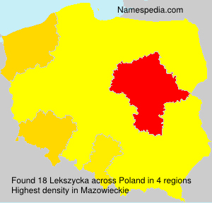 Surname Lekszycka in Poland