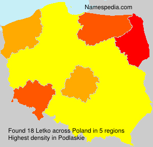 Surname Letko in Poland