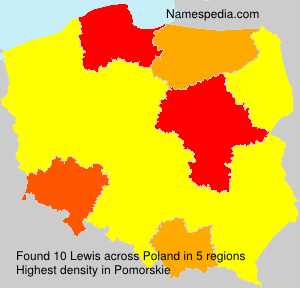 Surname Lewis in Poland
