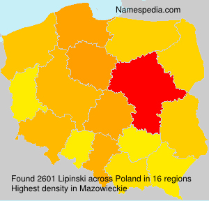 Surname Lipinski in Poland