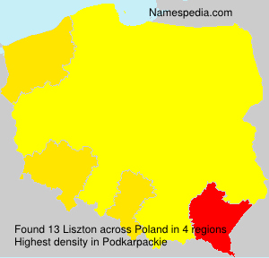 Surname Liszton in Poland