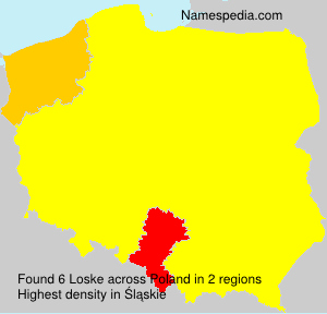 Surname Loske in Poland